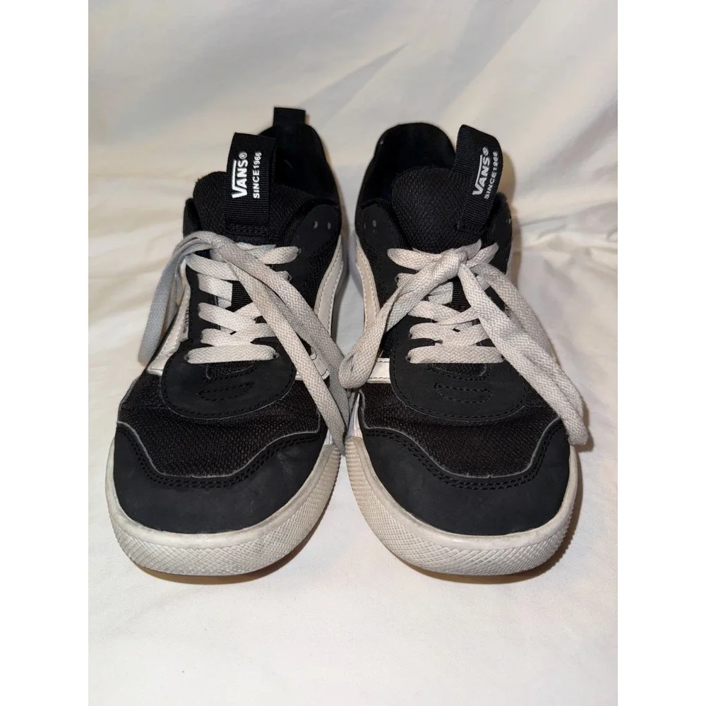 Vans Range Exp Women's Sneaker US 9 Black White Canvas Athletic Skateboard Shoes - Picture 2 of 8